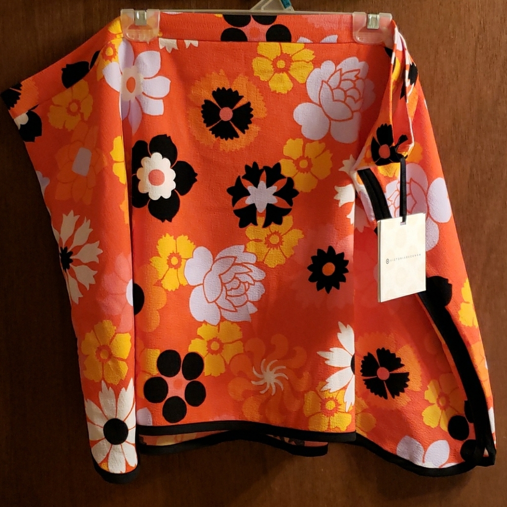 Victoria Beckham Funky Floral Skirt